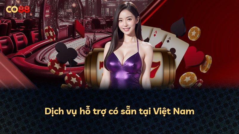 Dịch vụ hỗ trợ có sẵn tại Việt Nam