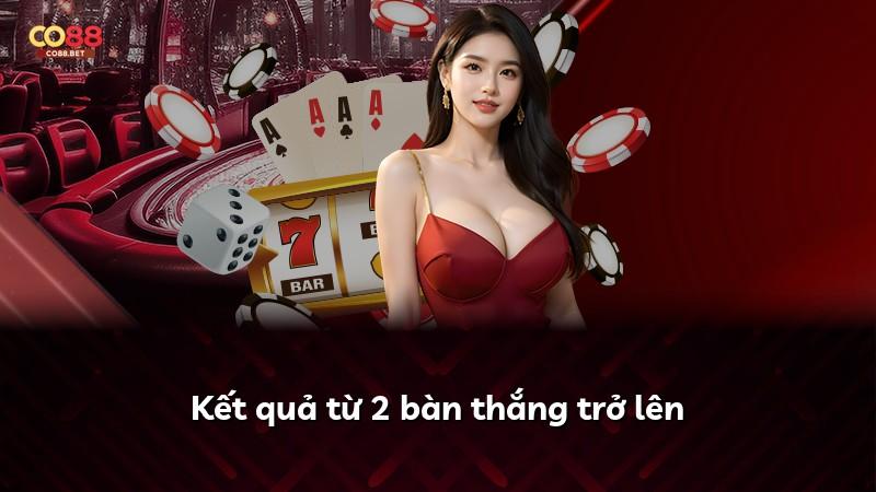 Kết quả từ 2 bàn thắng trở lên